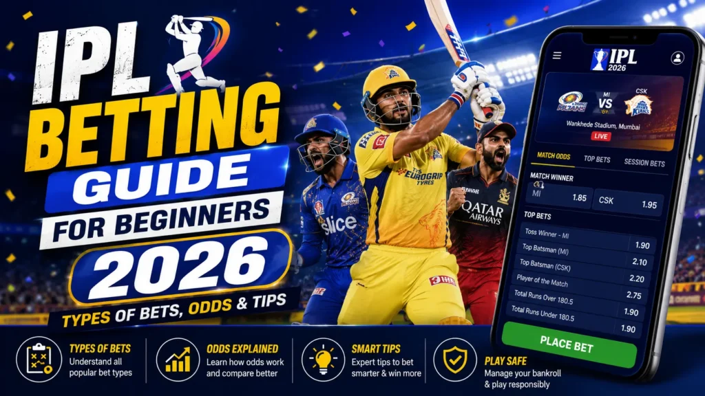 IPL Betting Guide for Beginners 2026: Types of Bets, Odds & Tips