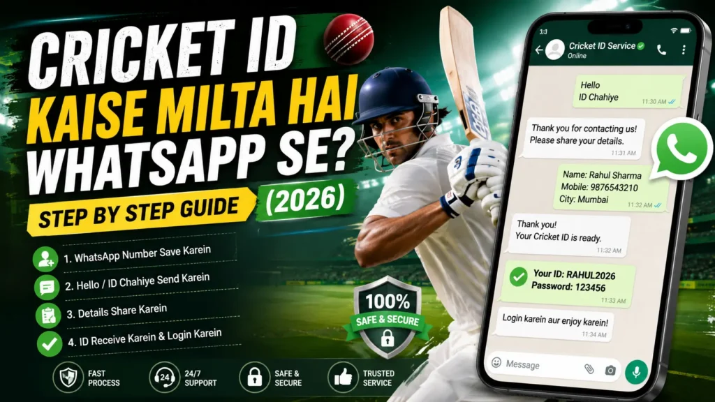 Cricket ID Kaise Milta Hai WhatsApp Se? – Step by Step Guide (2026)