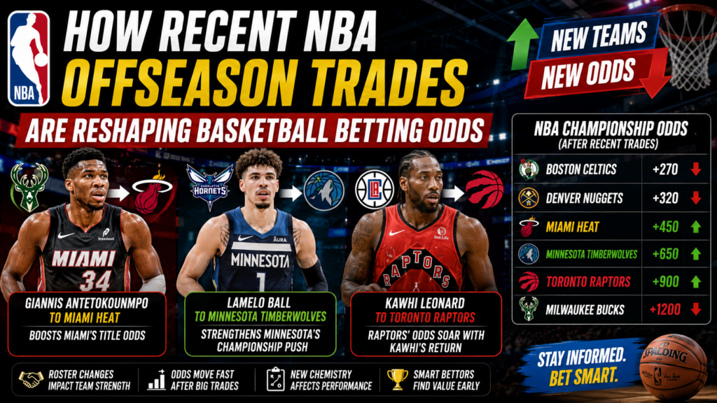 How Recent NBA Offseason Trades Are Reshaping Basketball Betting Odds
