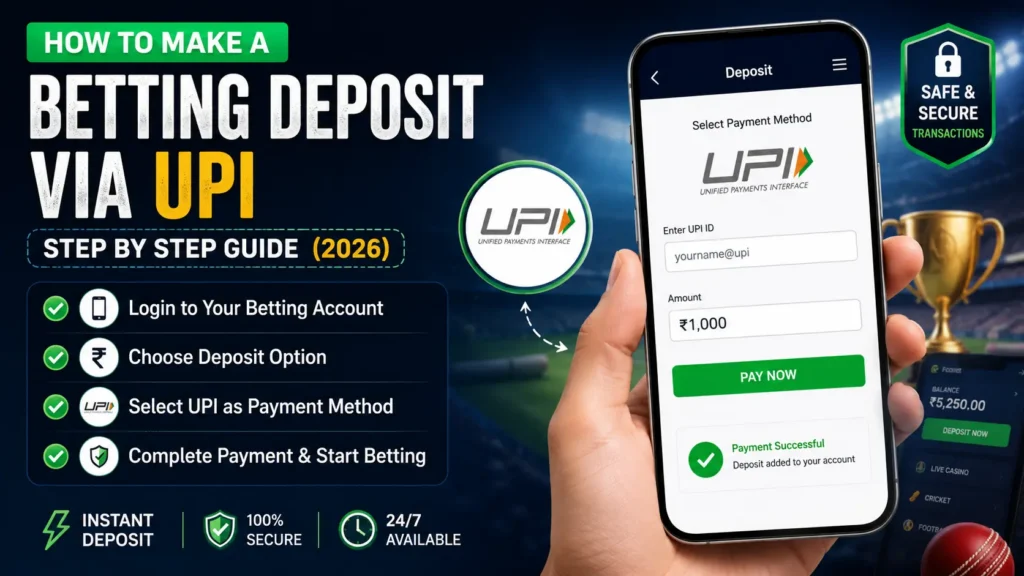 How to Make a Betting Deposit via UPI – Step by Step Guide (2026)