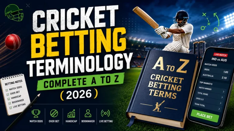 Cricket Betting Terminology – Complete A to Z (2026)