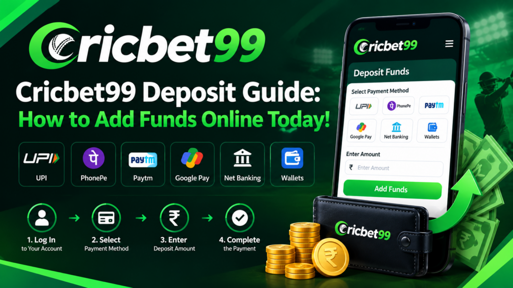 Cricbet99 Deposit Guide: How to Add Funds