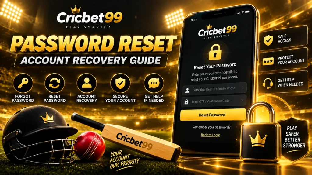 Cricbet99 Password Reset: Account Recovery Guide